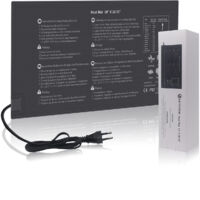 Estera calefactora para plántulas, miniinvernadero, 230 V, para germinación de semillas, 21 W, resistente al agua IP67