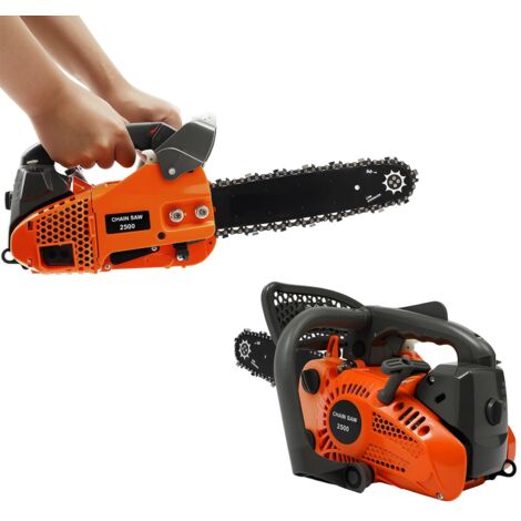 12-Zoll-Benzin-Kettensäge mit Top-Handle, 900 W, 25,4 cm³ 2-Takt-Motor, 9000 U/min, Kompakt-Kettensäge für Baumschnitt