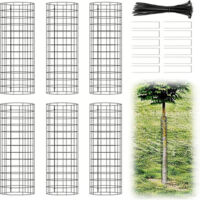 Fuleadture 6-Pack Tree Trunk Protectors, Upgraded Trunk Guards, Easy-to-Install Iron Trunk Protectors