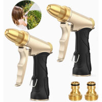 2PCS Heavy Duty Spray Gun, High Pressure Nozzle, 4 Modes, for Pet Bathing and Watering
