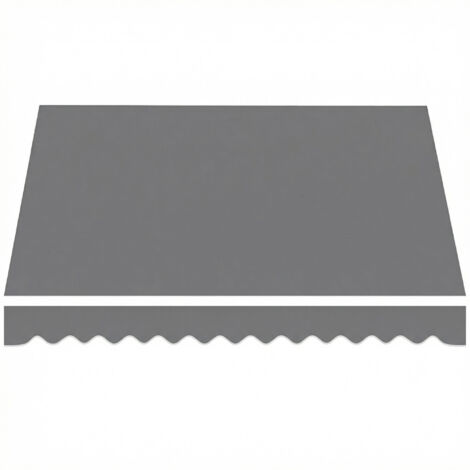toile de rechange store banne 3,5x2,5 m protection UV UPF50+ tissu résistant remplacement facile store extérieur terrasse balcon jardin gris foncé (1/5)