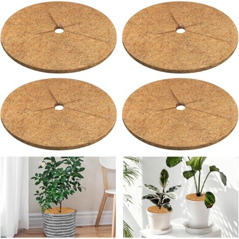 Set of 4 Natural Coconut Fiber Tree Protection Rings Ø30 cm (11.8") - Mulch for Plants and Garden, Soil and Root Protection (1/5)