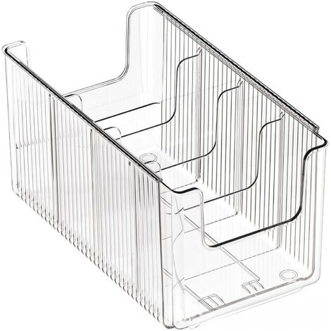 Transparent Folding Storage Box - Expandable and Adjustable Drawer Divider 24.5–43 cm, Separator for Bedroom, Kitchen and Utensils (1/5)
