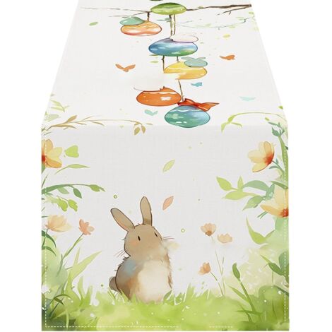 Easter Table Runner 33x183cm – Eggs & Easter Decoration Kitchen & Dining (1/4)