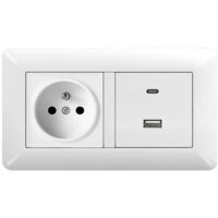 Wall Socket with USB and Type C Fast Charging – Power Outlet