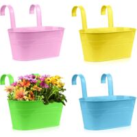 4pcs pots de fleurs exterieur pot fleur pot fleur extérieur pot de fleur exterieur pot suspendu plante exterieur