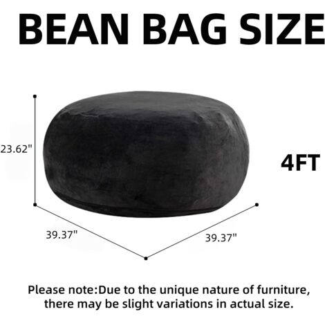 4FT Sitzsack,Sitzsackstuhl, Sofa für Erwachsene,weicher und bequemer Lesestuhl,geeignet für Schlafzimmer, Balkone und andere Orte (1/5)