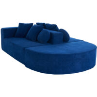 Vollkomprimiertes knochenloses Sofa,Wohnzimmer / Schlafzimmer mit segmentiertem Wolkensofa, modernem modularen Sofa, ohne Montage, komfortablem, hautfreundlichem Chenille-Stoff