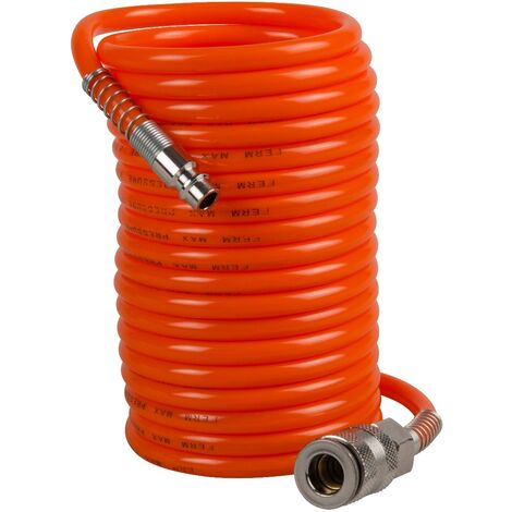 5 m Druckluftschlauch Orange Spiralschlauch Druckluft Spiralschlauch Kompressor 