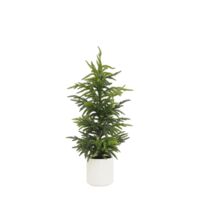 Sapin de Noël artificiel pot blanc 80cm
