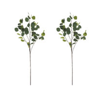 Eucalyptus artificiel en tige 92cm lot de 2