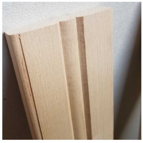 Lame Droite En Bois Massif Pour Balustrade Longueur Hêtre      Cm