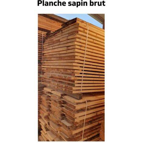 Levigne – Planche en sapin rabotée 200 cm – Épaisseur 24 mm – Largeur 150 mm – Non traité pour menuiserie et construction légère