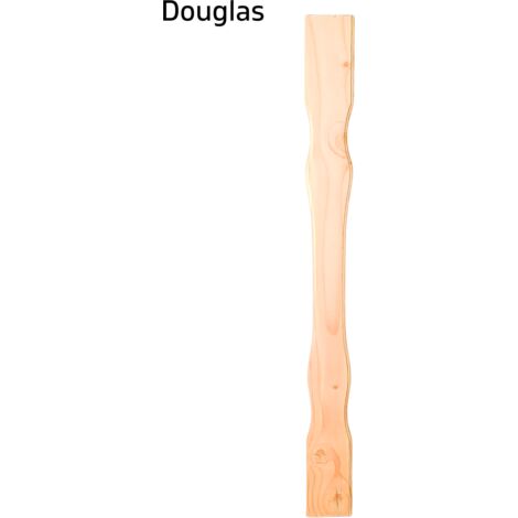 Levigne – Lame moulurée en bois massif pour balustrade – Longueur 95 cm – Section 95x18 mm – Prête pour peinture ou lasure – Douglas