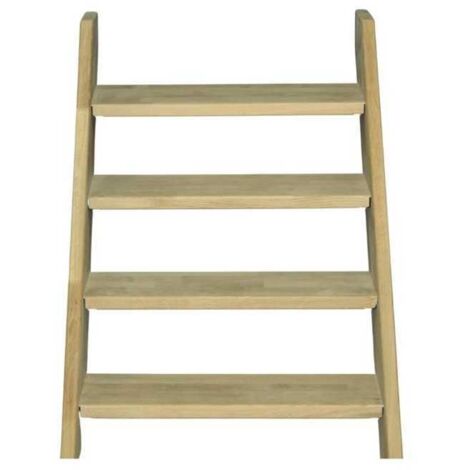 Escalier De Meunier Fageole Sapin Hêtre Chêne Réglable Woodup-90 Chêne Lamellé Collé 300 Cm