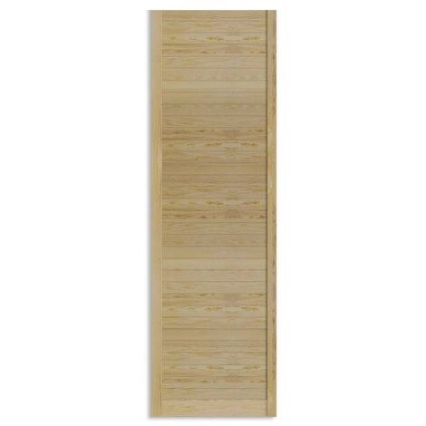 Levigne – Porte de placard naturel recoupable 252,4 x 59,4 cm – Bois naturel durable – Installation facile avec charnières – Design sobre et élégant