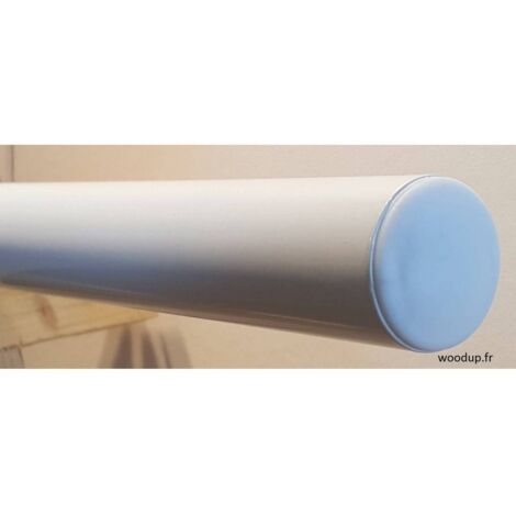Main Courante Métal Blanc ø 40 Mm Longueur  Blanc    200 Cm