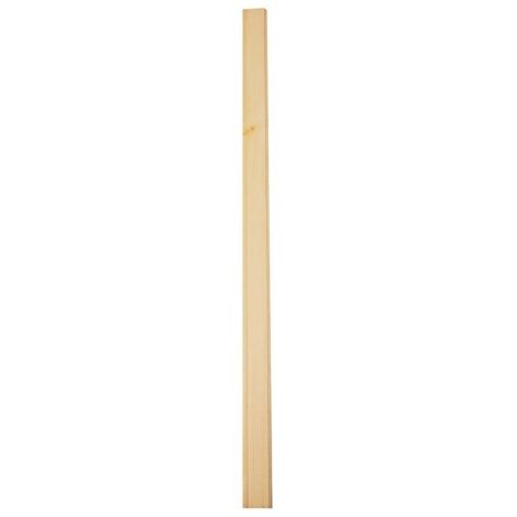 Levigne – Fuseau droit en bois massif pour balustrade – Longueur 95 cm – Hêtre – Finition prête à peindre – Section 50x18 mm