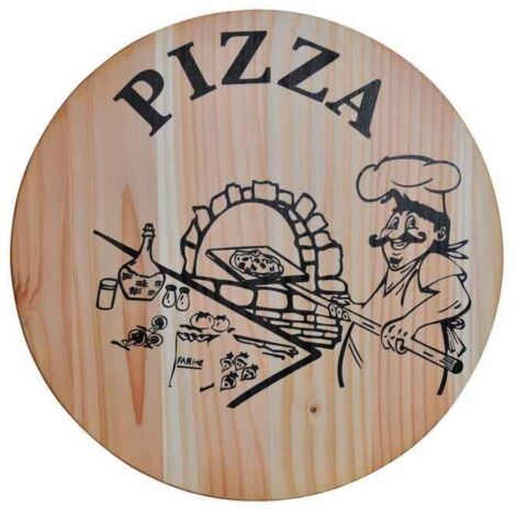 Plateau Pizza Sapin Naturel 33 Cm (1/3)