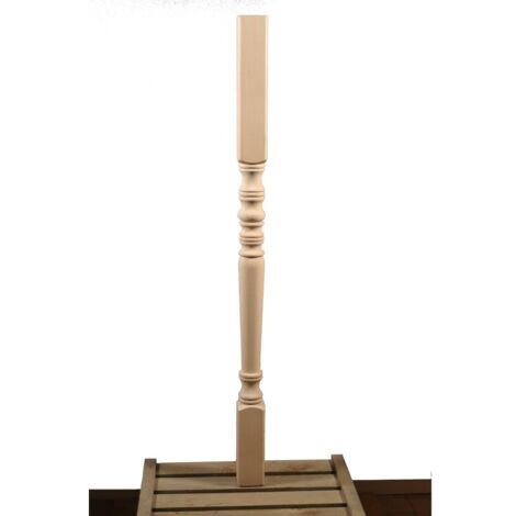 Poteau Tourné En Bois Massif Pour Balustrade Longueur Hêtre      Cm