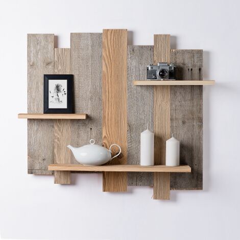 Levigne – Lambris mural en vieux bois 100 cm – Largeur 8 à 12 cm – Bois massif recyclé – Esthétique naturelle et personnalisable