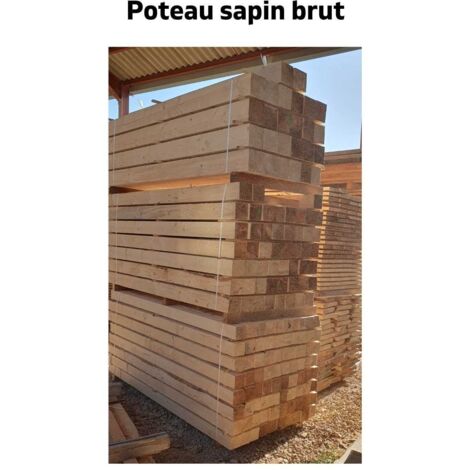 Levigne – Chevron sapin brut 200 cm – Section 6 x 8 cm – Pour projets intérieurs – Matériau éco-responsable issu de forêts gérées durablement