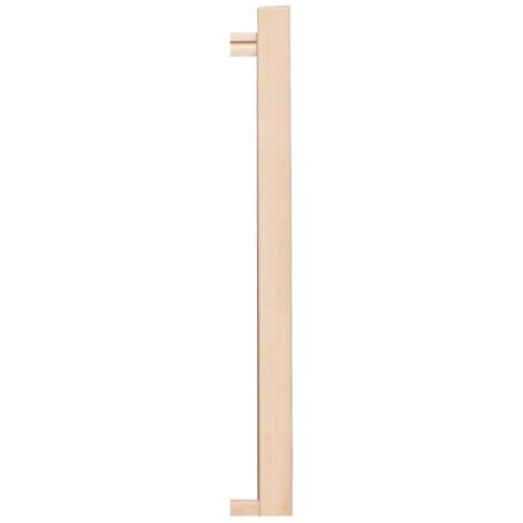 Poteau de garde corps en hêtre massif 107 cm – Section carrée 70x70 mm – Pour sécuriser espaces intérieurs et extérieurs