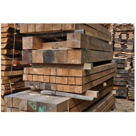 Levigne – Poteau en bois de Douglas raboté 200 cm – Section 7 x 7 cm – Imputrescible et résistant aux insectes – Pour structures porteuses