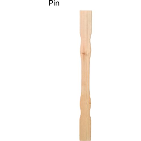 Levigne – Lame moulurée en bois massif pour balustrade – Longueur 95 cm – Pin résineux durable – Finition personnalisable bois brut