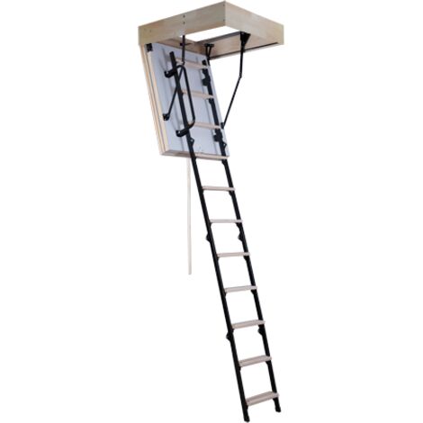 Escalier Escamotable Faible Encombrement Isolé 86 Mm Caisson 110 X 60 Cm