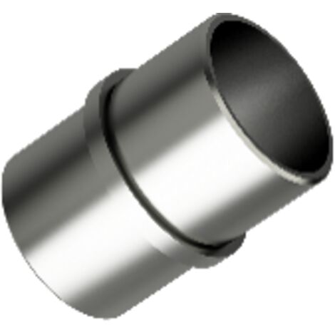 Connecteur aluminium anodisé pour main courante ronde diam. 50 mm   Inox brillant