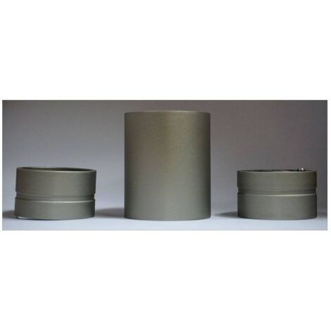 Raccord jonction aluminium anodisé pour main courante ronde Inox mat