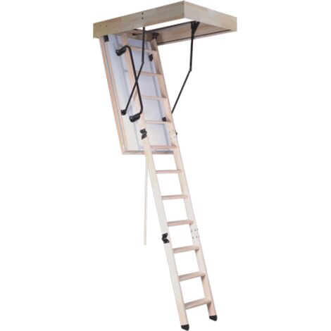 Escalier Escamotable Chalançon - Trappe Isolée 86 Mm, H Max 2m80 Caisson 120 X 70 Cm