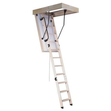 Escalier Escamotable Bois Isolé 26mm - Robuste Woodup Caisson 140 X 60 Cm