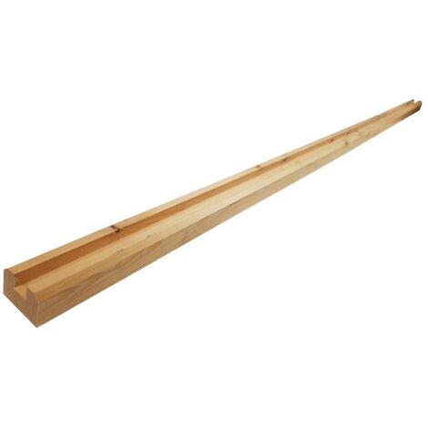 Levigne – Lisse basse en bois massif douglas 200 cm – Section 50 x 30 mm – Rainure 18 x 15 mm – Finition à peindre ou huiler