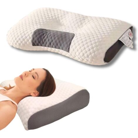 Cervical Pillow 1 Piece, Ergonomic Orthopedic Bed Pillow, Knee Support for Side, Back, and Stomach Sleeping, Comfortable (1/5)