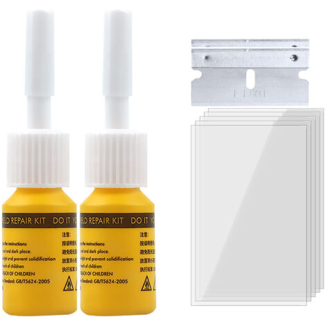 Windshield Repair Kit – Resin for Cracks and Chips – Quick and Easy Repair – Compatible with Car Glass