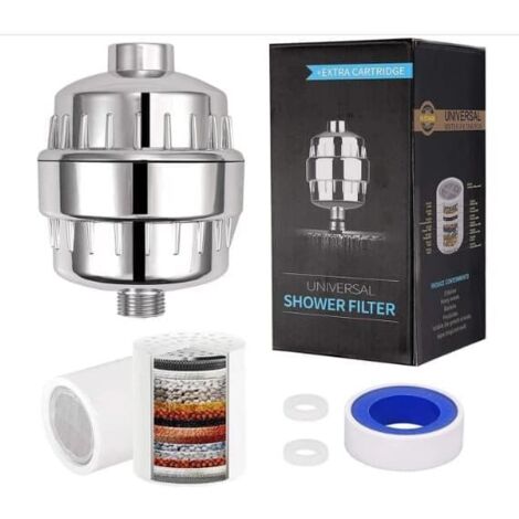 Shower Filter – 10-25 Stage Filtration System, Effectively Removes Chlorine, Fluoride, and Heavy Metals (1/5)