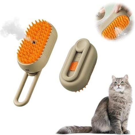 Steam Brush for Cats and Dogs – Pet Grooming Brush with Steam and Massage Function (1/5)