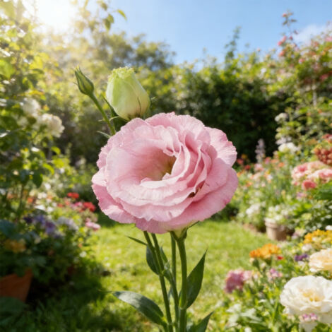 1000 Pink Lucita Lisianthus Seeds – Abundant Blooms, Perfect for Pots, Terraces and Gardens (1/5)