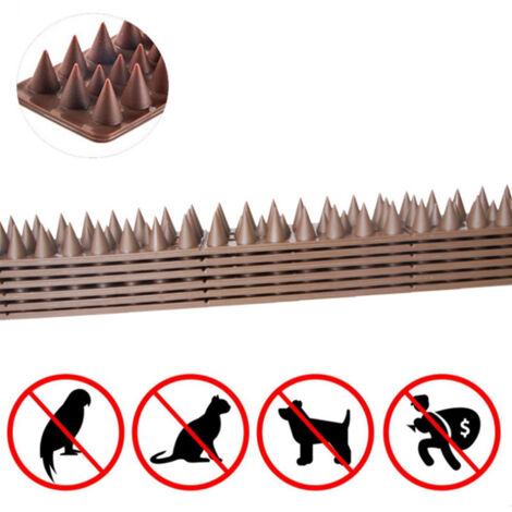 12 pics anti-pigeons, pics anti-oiseaux en plastique, pics anti-pigeons (1/5)