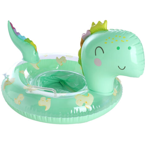 Bouée dinosaure, indispensable pour l'été, jouet aquatique, bouée gonflable pour enfants (1-5 ans), avec pompe