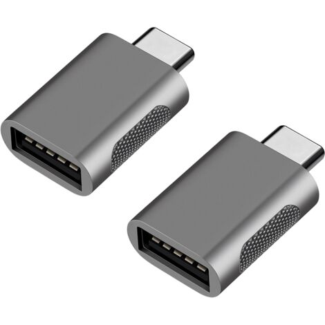 2 adaptateurs USB 3.1 vers USB-C, transfert de données haute vitesse, connecteur USB-C mâle vers femelle (1/5)