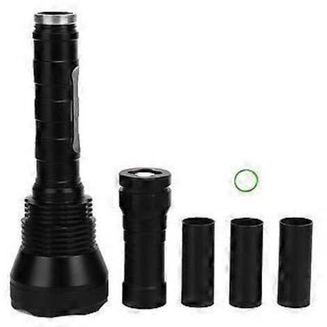Lampe torche LED à 9 LED puissantes (10 000 lumens), 5 modes d'éclairage, ampoules T6, étanche, idéale pour les aventures en plein air et la randonnée. (1/5)