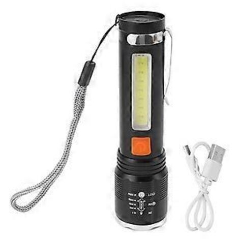 Lampe torche LED P50, rechargeable par USB, lampe de travail COB ultra-lumineuse pour les voyages, le camping et la randonnée (1/5)