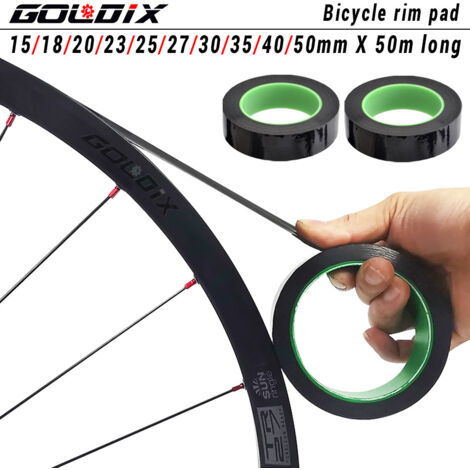 Anneau de ruban d'étanchéité tubeless pour vélo de montagne/de route 50 m, coussinet de pneu haute pression sous vide (27 mm)