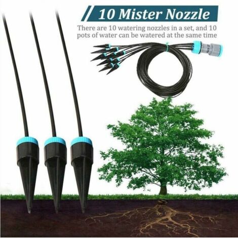 Système de micro-irrigation 10x pour plantes, système d'arrosage automatique (1/5)