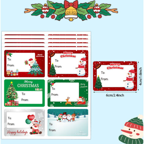 30 autocollants « Joyeux Noël » pour les jouets d'enfants et les décorations de Noël (1/4)