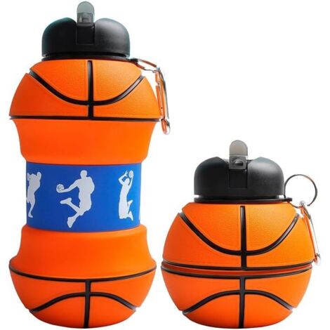 (A) Gourde de sport en silicone de 550 ml - gourde pour enfants, filles et (1/5)