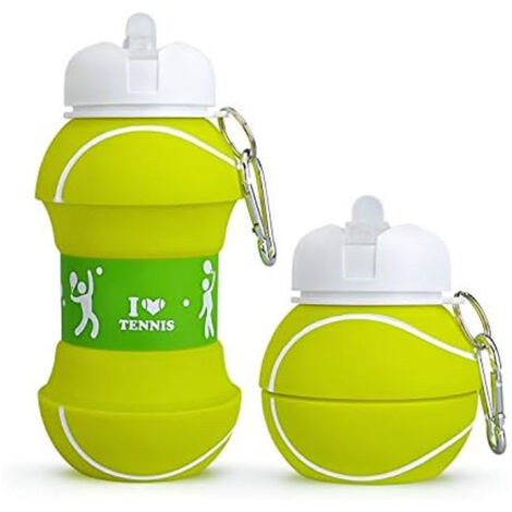 (D) Gourde de sport en silicone de 550 ml - gourde pour enfants, filles et (1/5)
